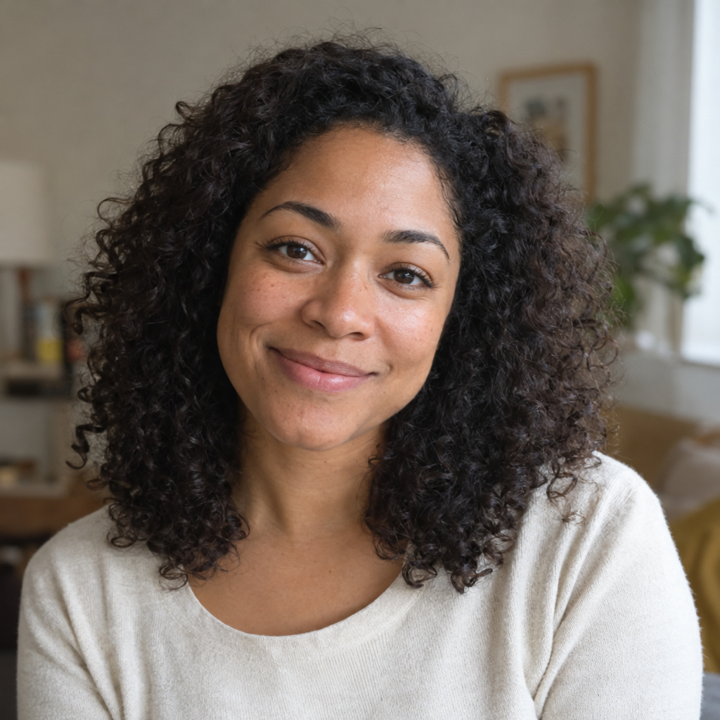 Natural-looking woman portrait
